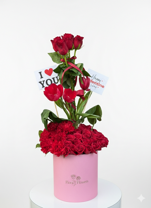 Blushing Love Rose Box