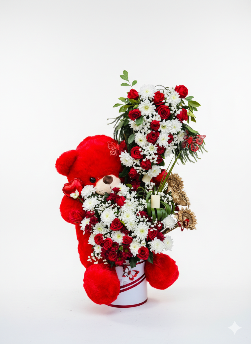 Everlasting Love Teddy Floral