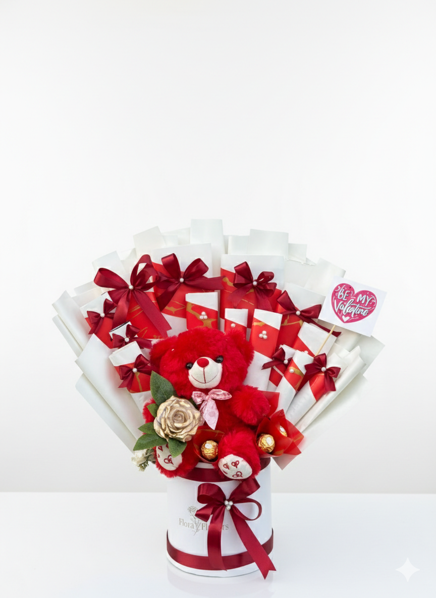 Ruby Love Teddy Chocolate Box